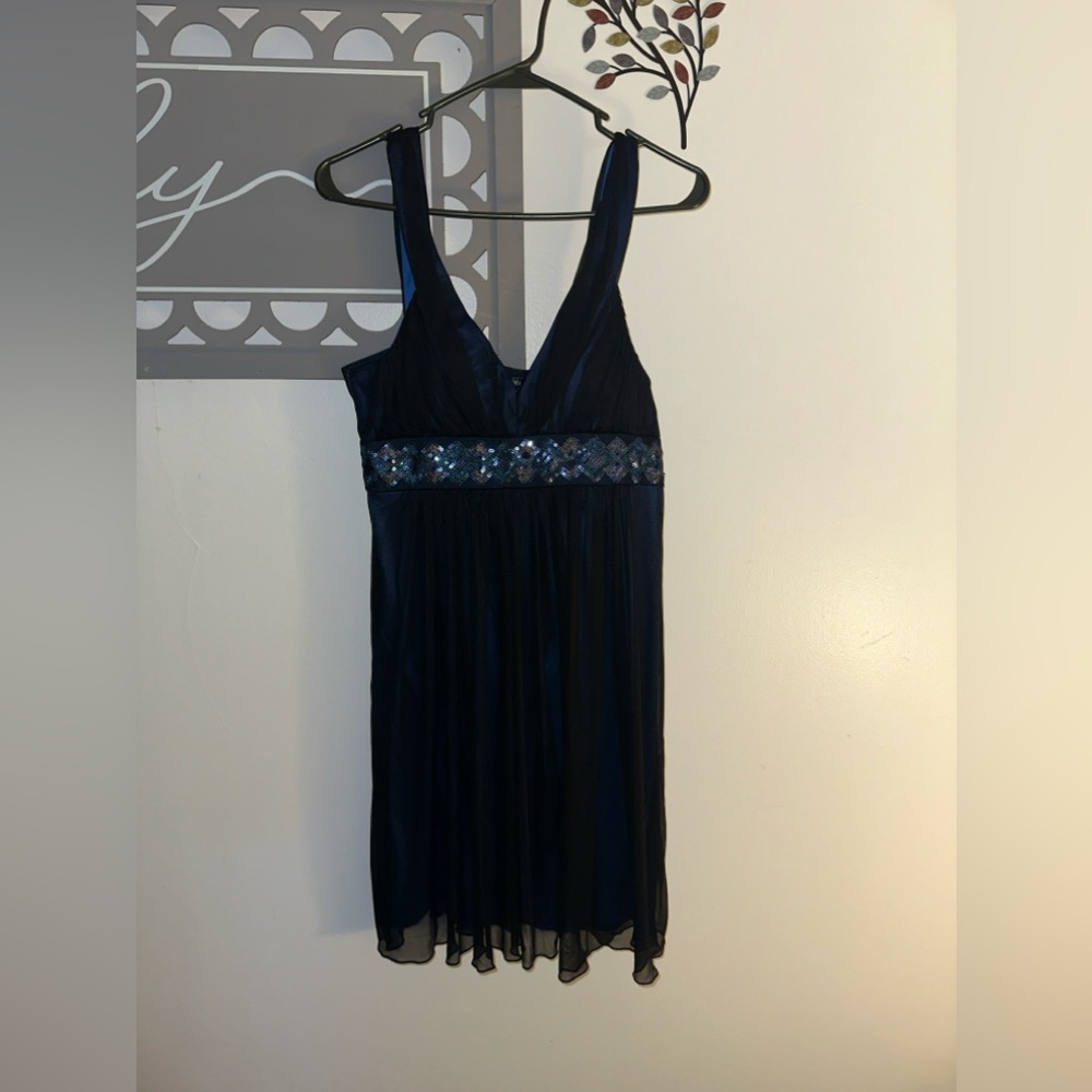 Black & blue dress